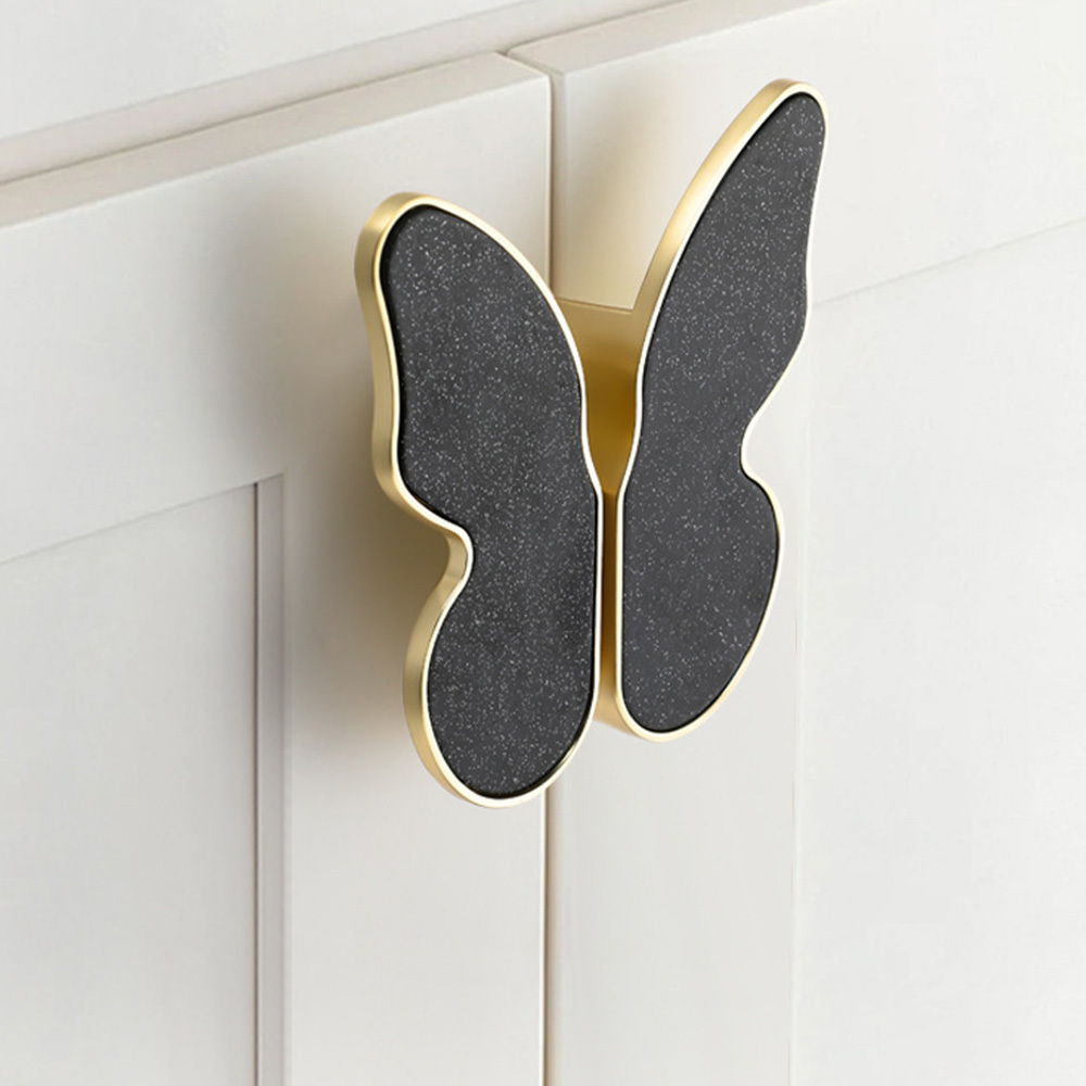 Nordic Shell Resin Butterfly Drawer Pull