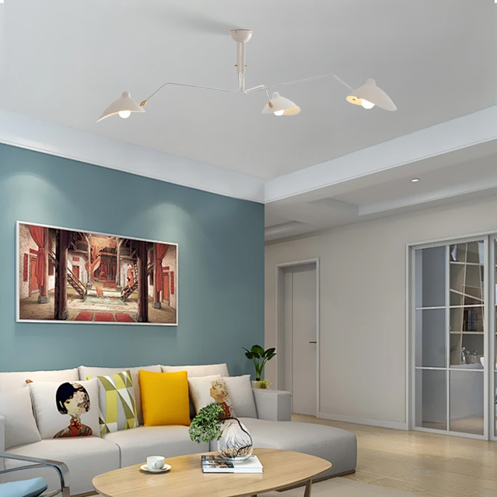 Contemporary Décor Art Iron Flush Mount Ceiling Light Chandelier