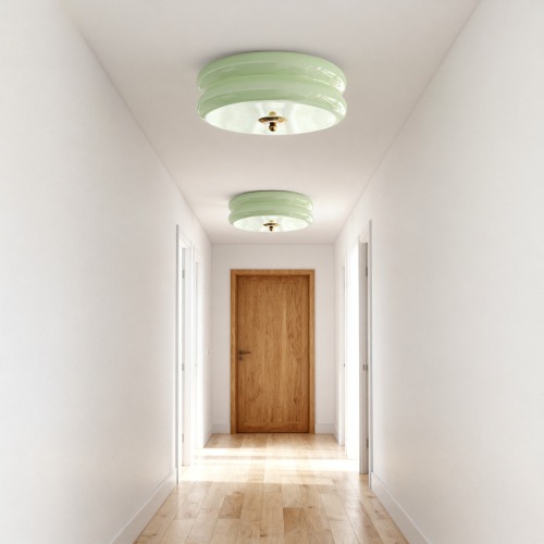 Art LED Glass Flush Mount Ceiling Lights
