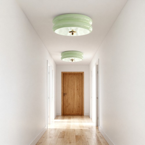 Art LED Glass Flush Mount Ceiling Lights
