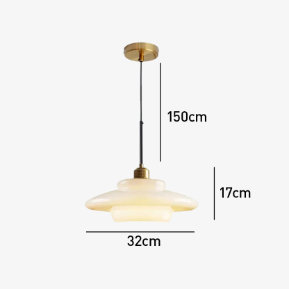 Mid Century Art Milk White Glass Pendant Light