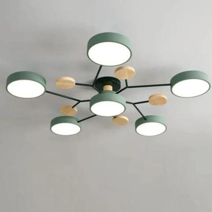 Branched Modern Iron LED Living Room Ceiling Light