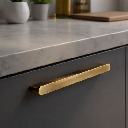 Vintage Bronze Solid Brass Kitchen Drawer Pulls