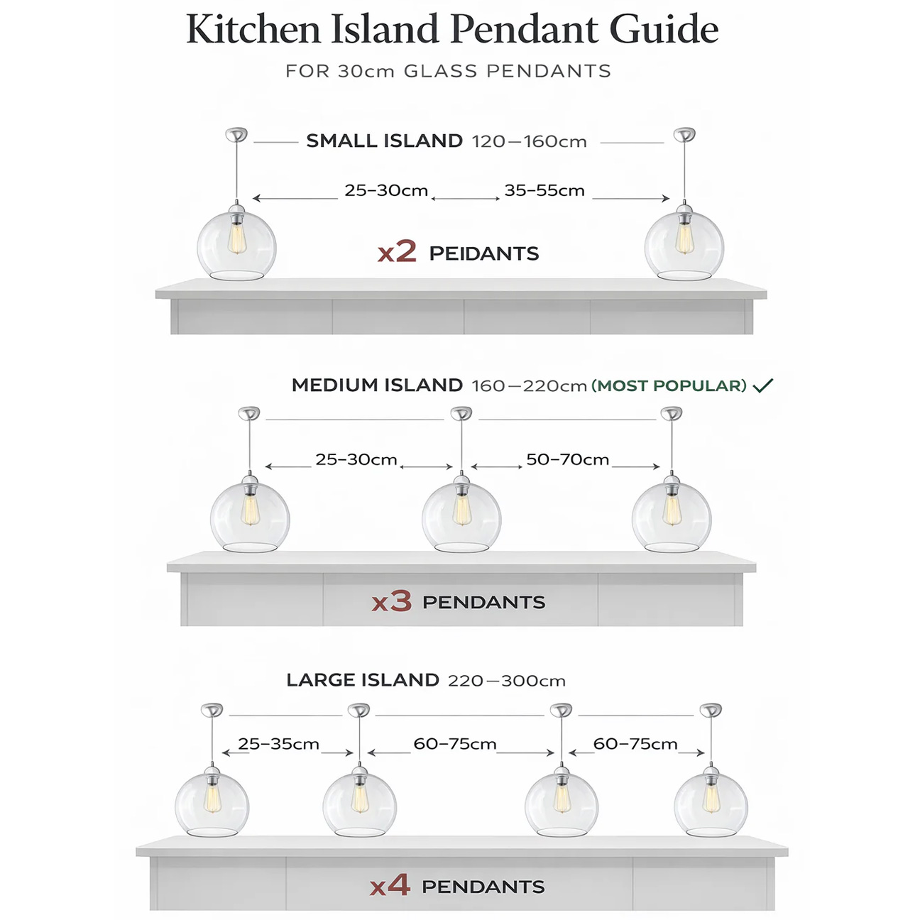 Bauhaus Small Glass Pendant Light