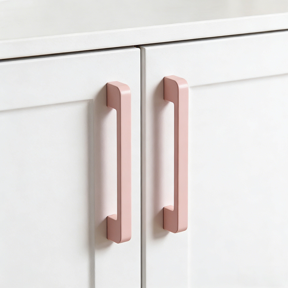 Minimalist Colorful Bathroom Cabinet Handles