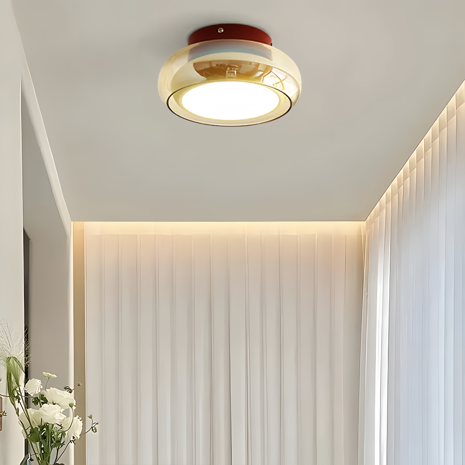 Homdiy Ceiling Light Antique Acrylic Hallway LED Ceiling Lights