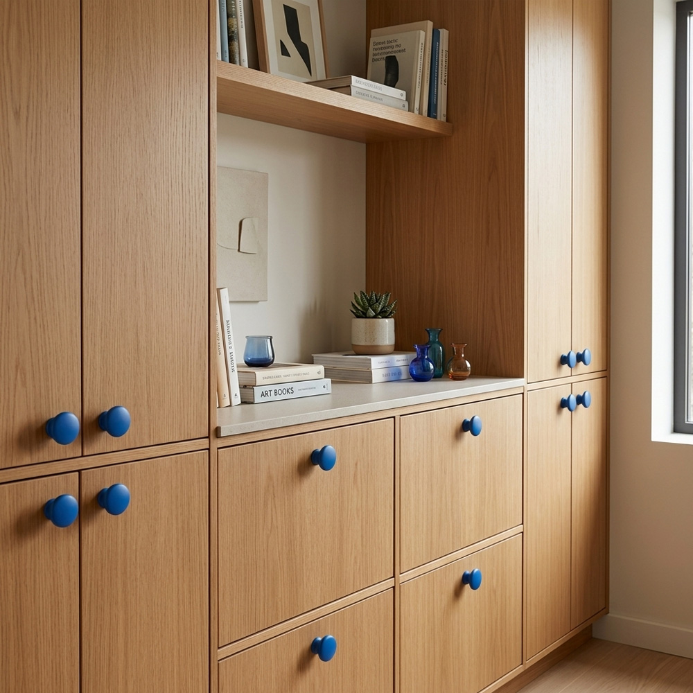 Modern Colorful T-Bar Wardrobe Cabinet Handle