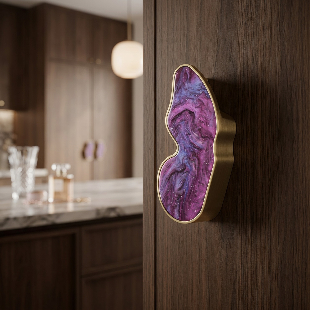 Nordic Shell Resin Butterfly Drawer Pull