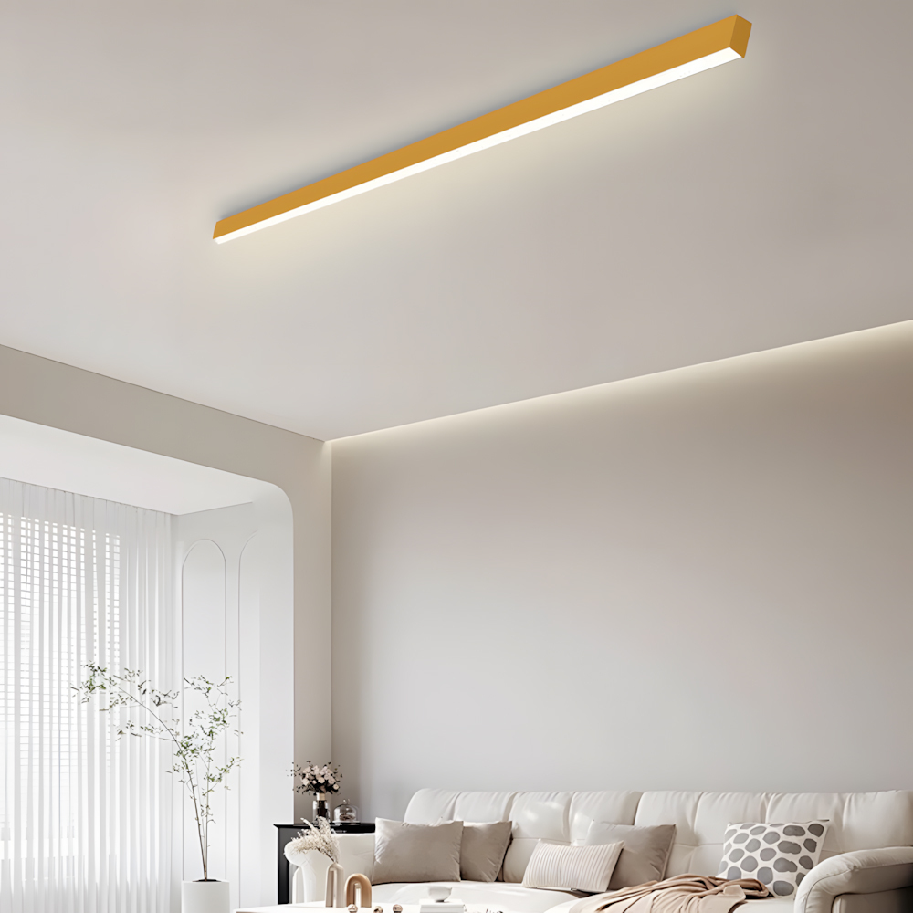Modern Minimalist Long Strip LED Ceiling Lamp For Living Room