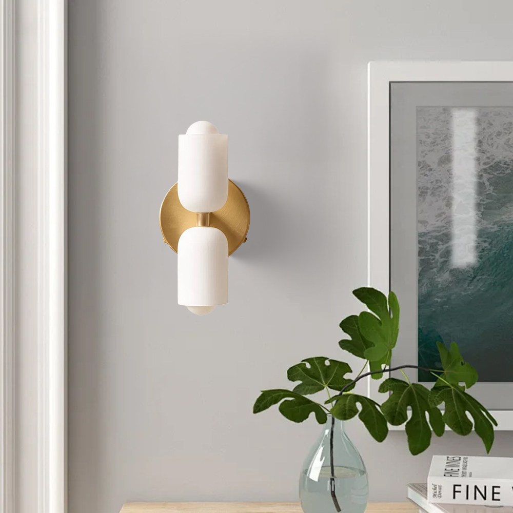 Elegant Glass Up Down Wall Lamp