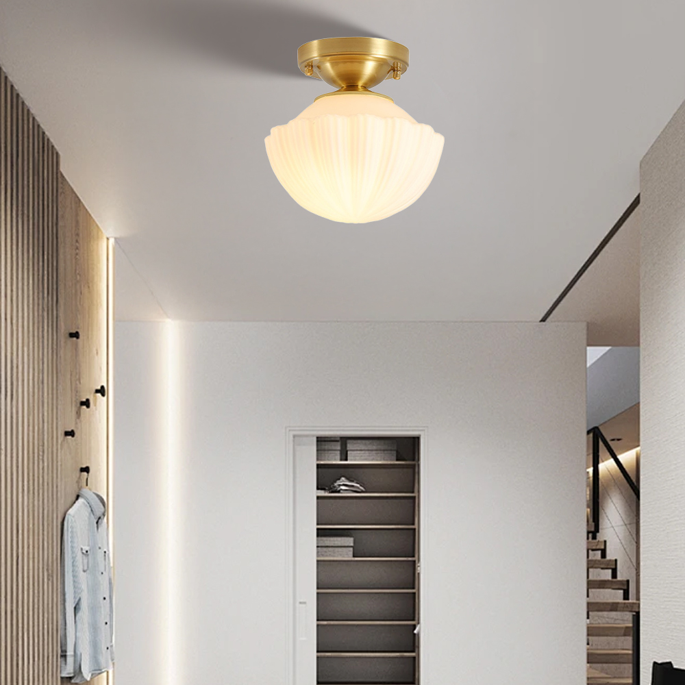 Modern LED Flush Mount Ceiling Light Single Light Fixture for Hallway
