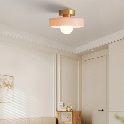 Modern Glass Flush Mount Ceiling Light for Kitchen