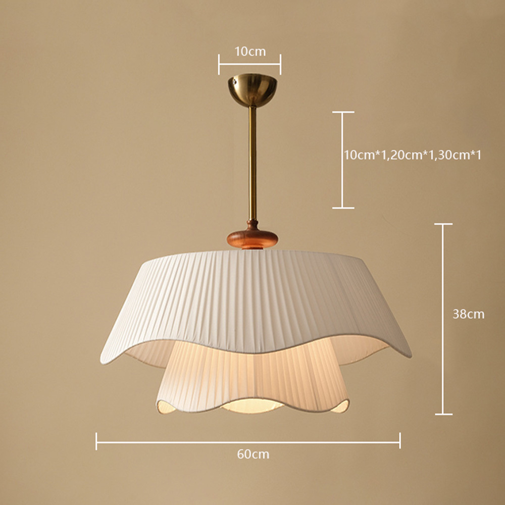 [Copy]Medieval Style Glass Beige Dining Room Pendant Light