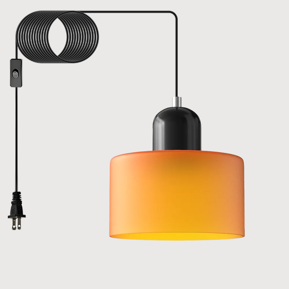 Bauhaus Plug-in Small Glass Pendant Light