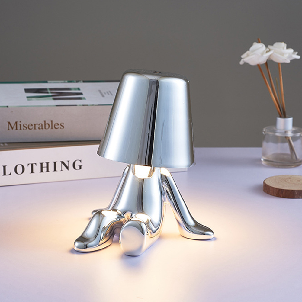 Creative Small Gold and Silver Table Lamps