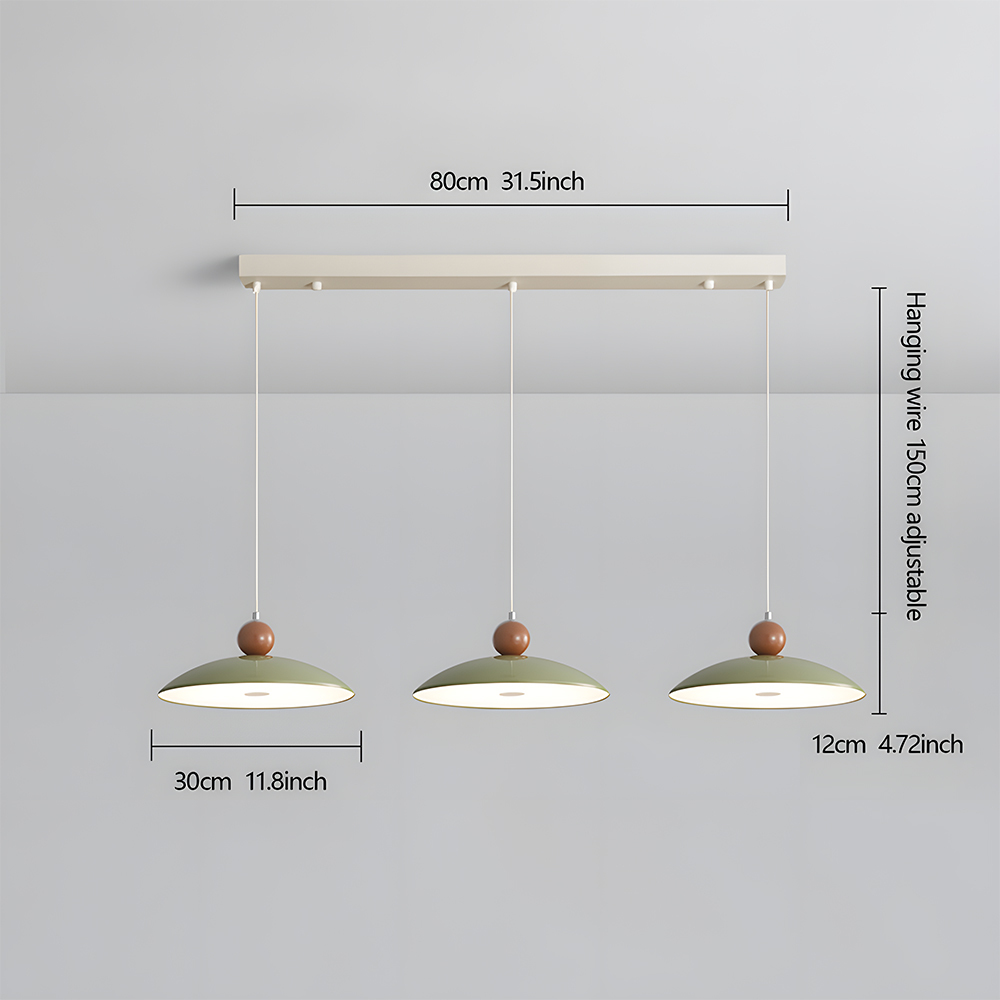 Scandi-Style Cream Minimalist Acrylic Pendant Light