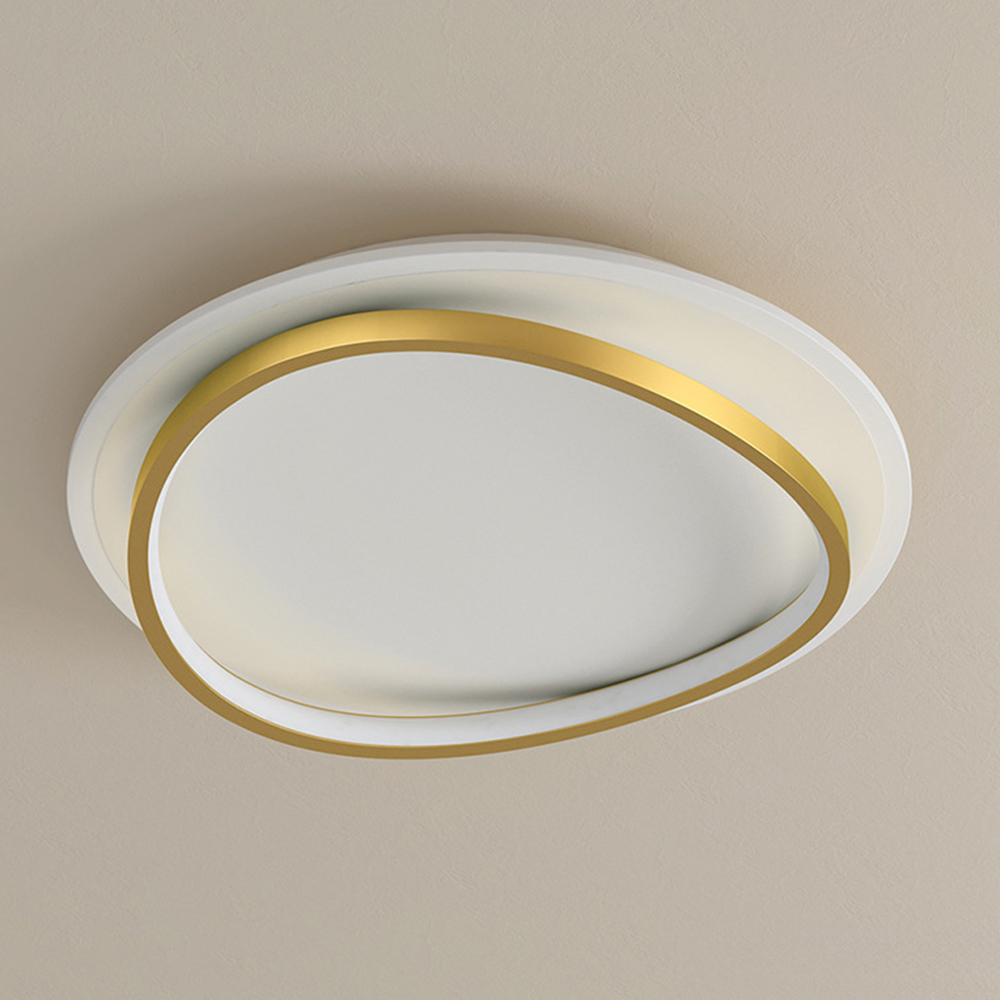 Round Simple LED Bedroom White Ceiling Lights