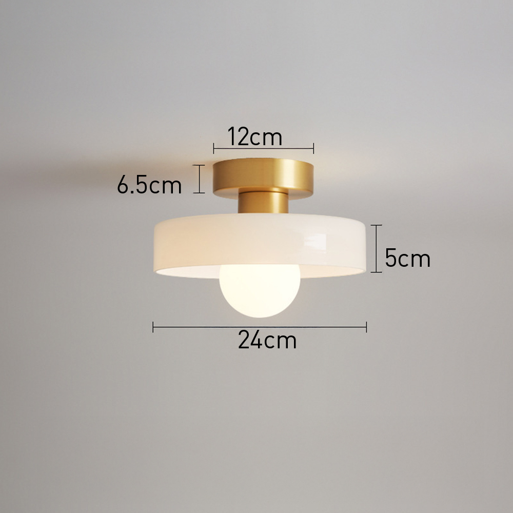 Modern Glass Flush Mount Ceiling Light for Kitchen