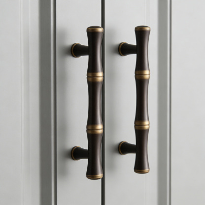 Vintage Antique Brass Ring Pull Cabinet Handles And Knobs