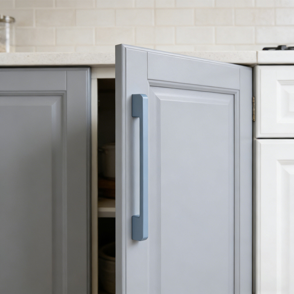 Minimalist Colorful Bathroom Cabinet Handles