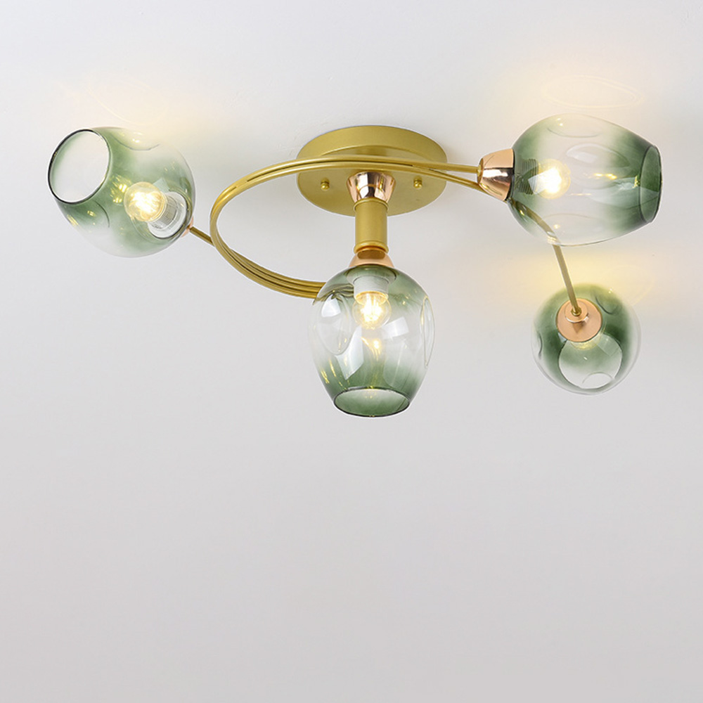 Modern Orbital Glass Bubble Ceiling Light For Living Room