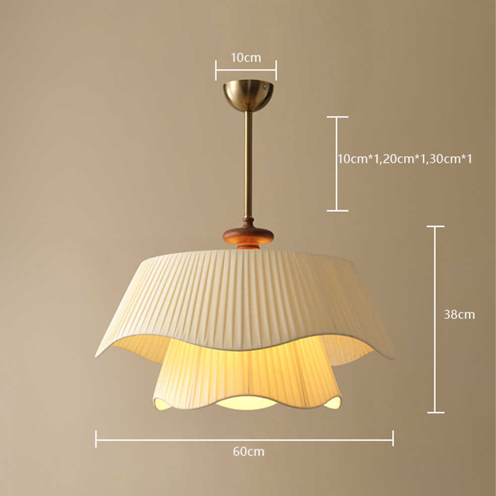 [Copy]Medieval Style Glass Beige Dining Room Pendant Light