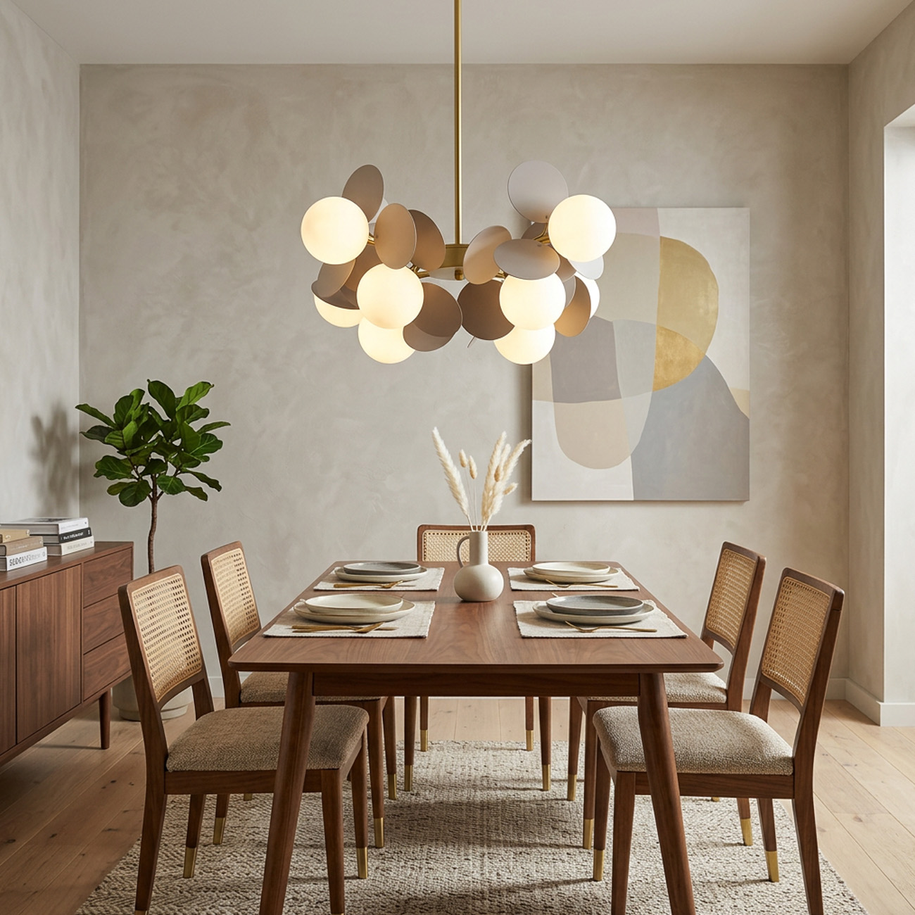 Design Multicolored Flower Branch Chandelier for Living Room