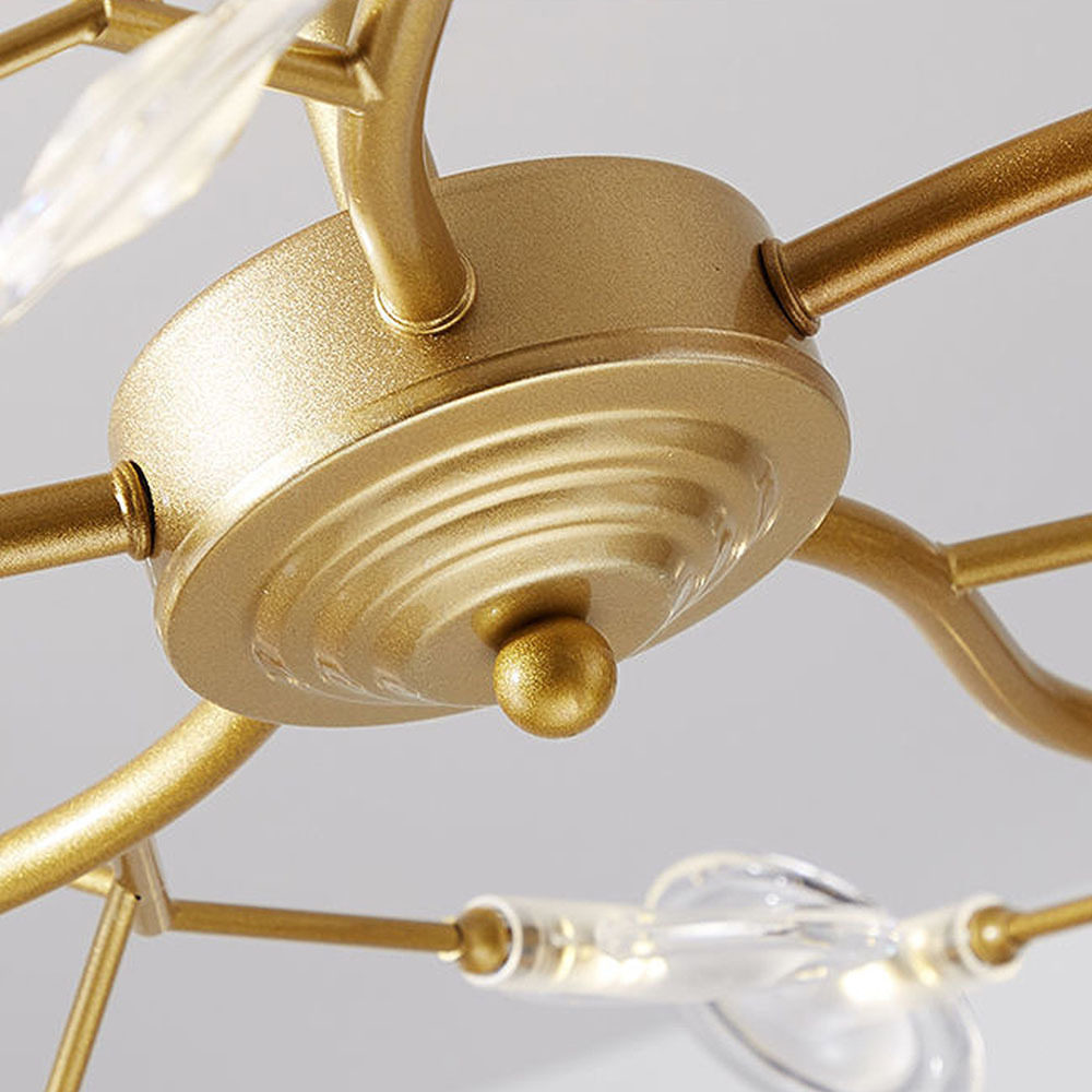 Modern Metal Acrylic Chandelier Ceiling Light