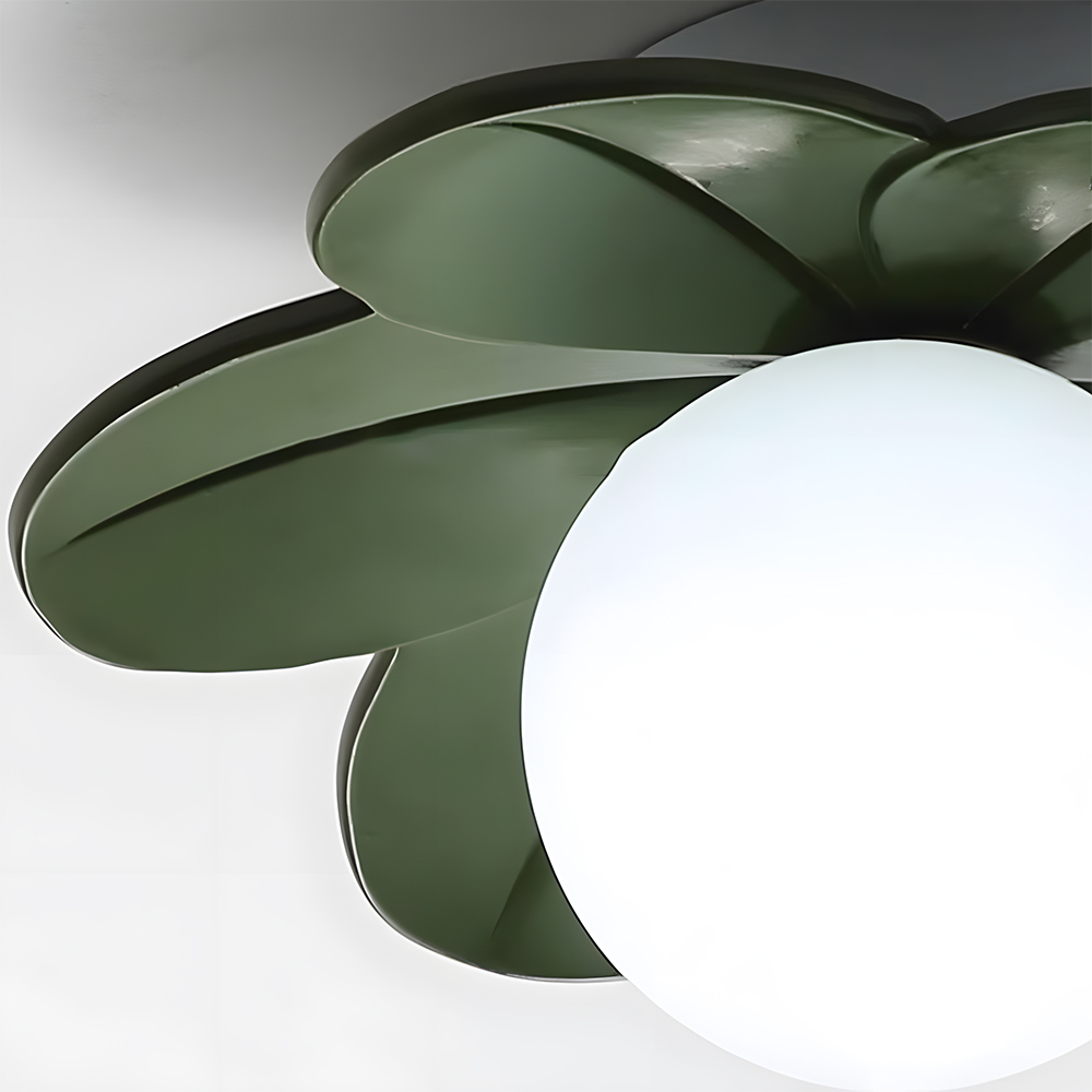 Decorative Colorful Resin Semi Flush Mount Ceiling Lamp 