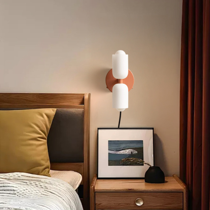 Elegant Plug-in Glass Up Down Wall Light