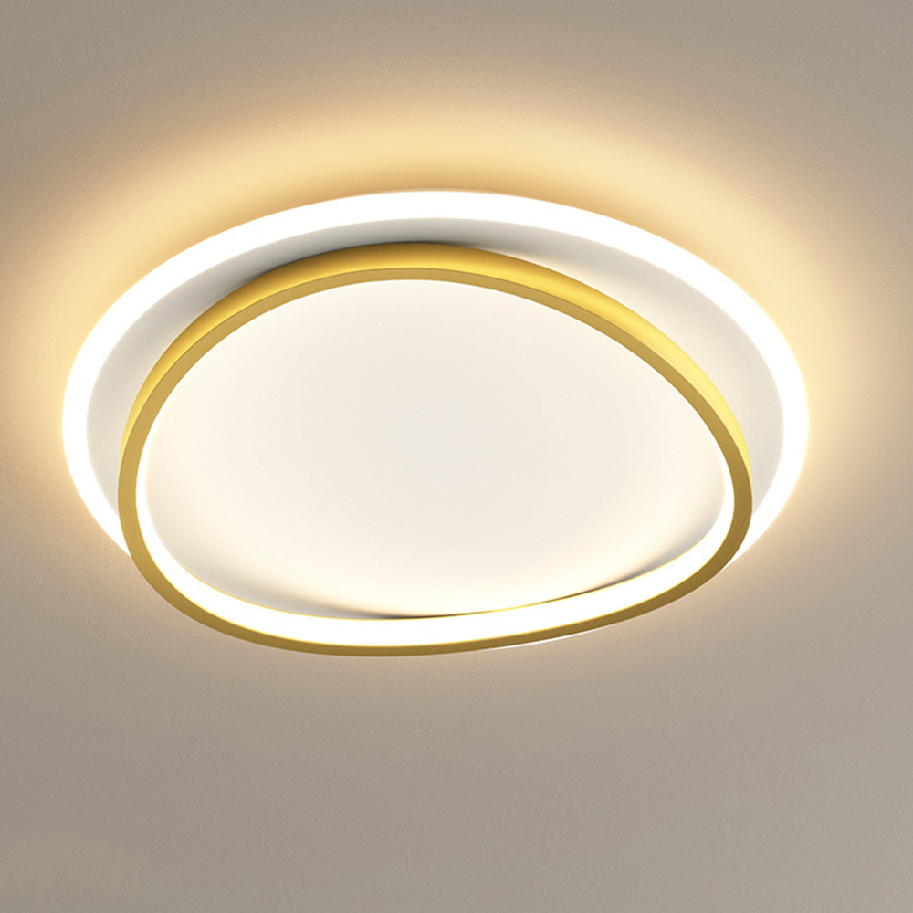 Round Simple LED Bedroom White Ceiling Lights