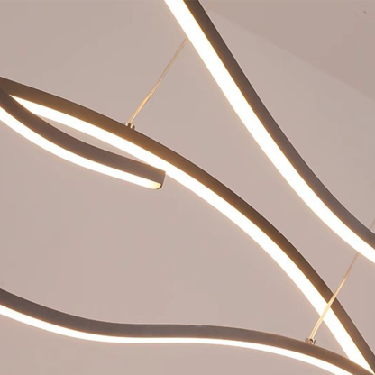 Creative Designer Luxury Nordic-Style Linear Pendant Bar & Cafe Light