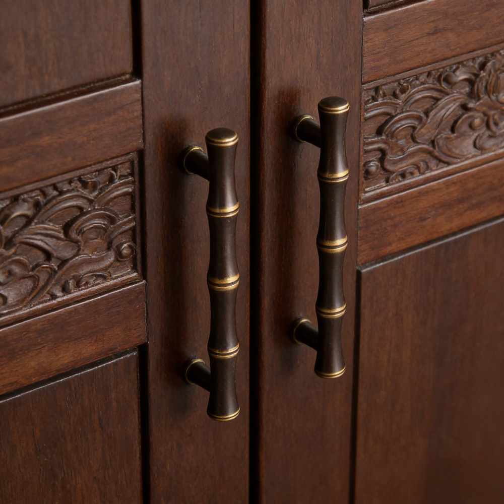 Vintage Antique Brass Ring Pull Cabinet Handles And Knobs