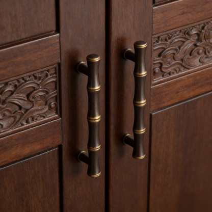 Vintage Antique Brass Ring Pull Cabinet Handles And Knobs