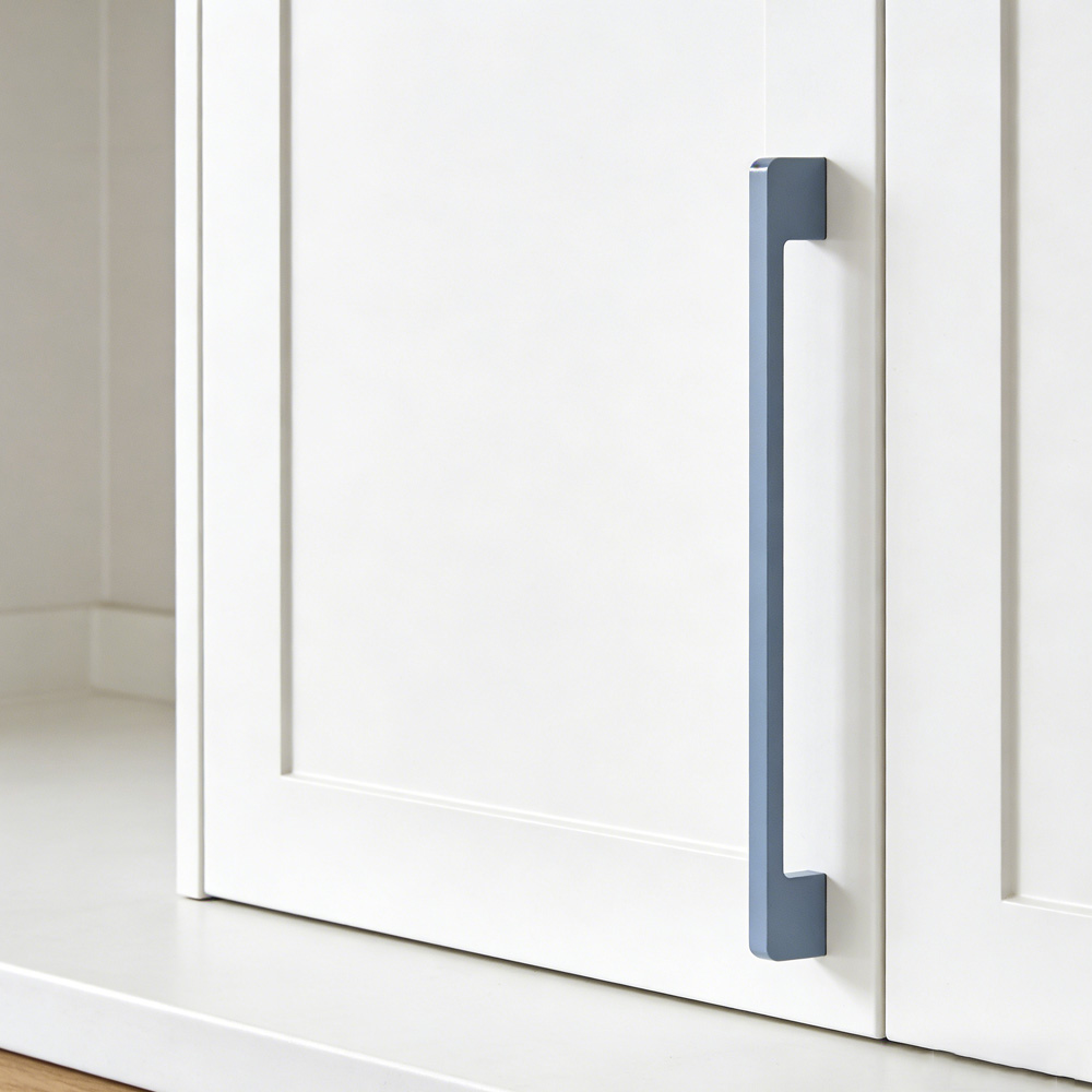 Minimalist Colorful Bathroom Cabinet Handles