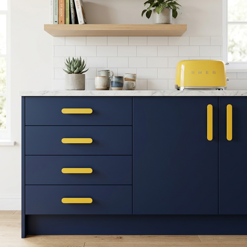 Modern Colorful T-Bar Wardrobe Cabinet Handle