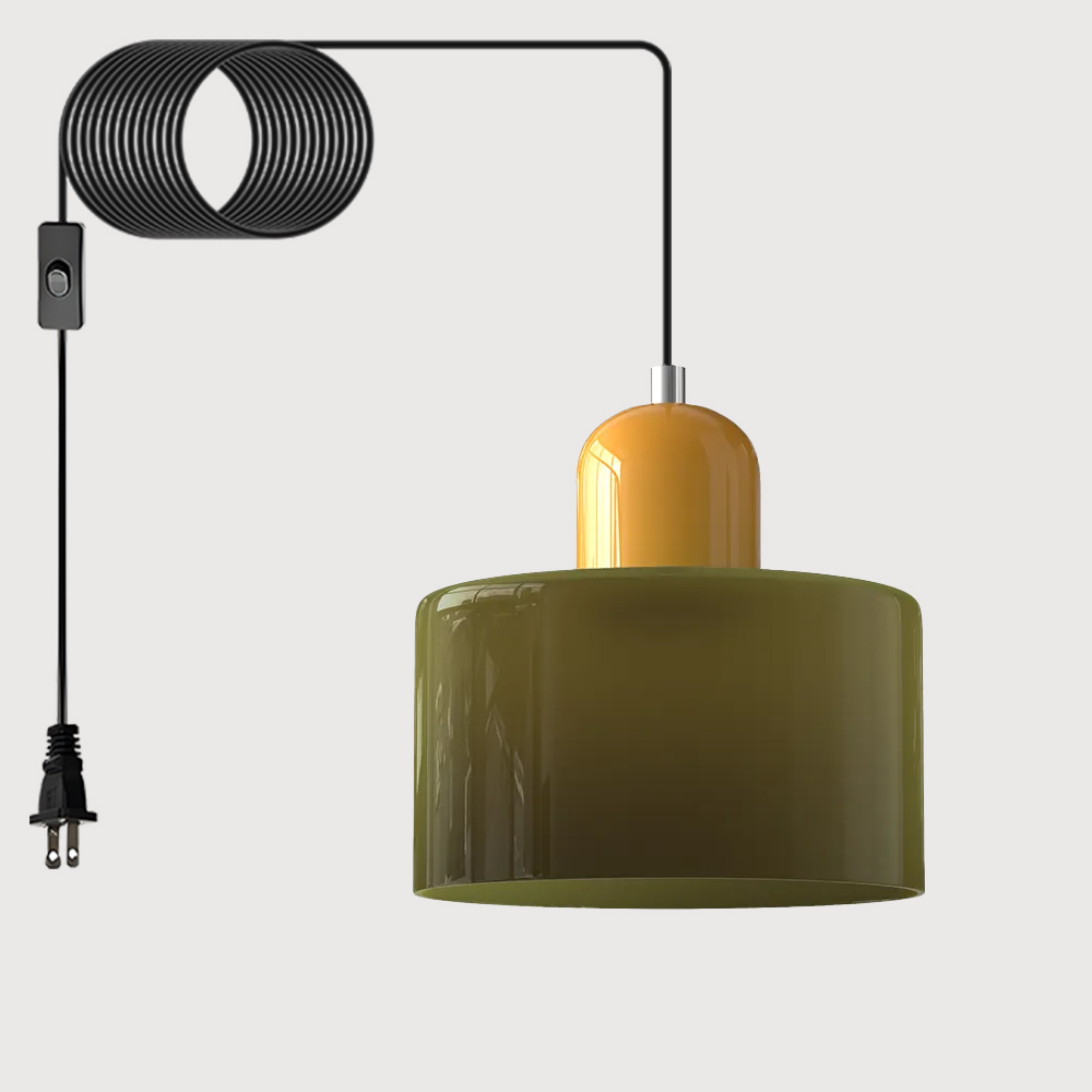 Bauhaus Plug-in Small Glass Pendant Light