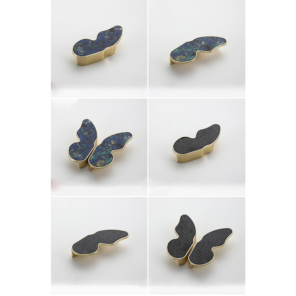Nordic Shell Resin Butterfly Drawer Pull