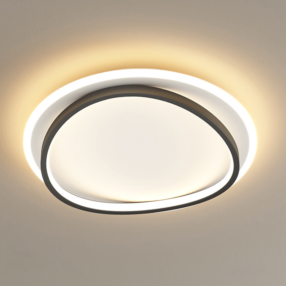 Round Simple LED Bedroom White Ceiling Lights