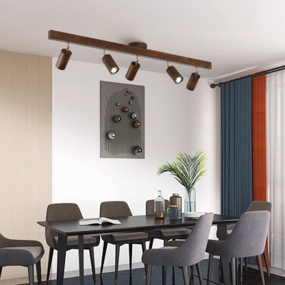 Japanese Minimalist Solid Wood Spotlight for TV Accent Wall