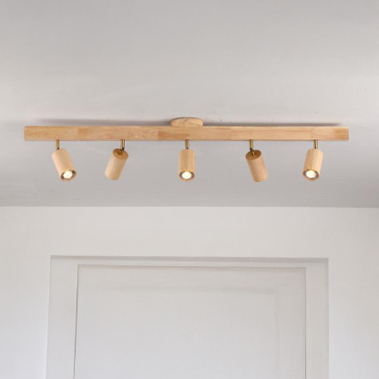 Japanese Minimalist Solid Wood Spotlight for TV Accent Wall