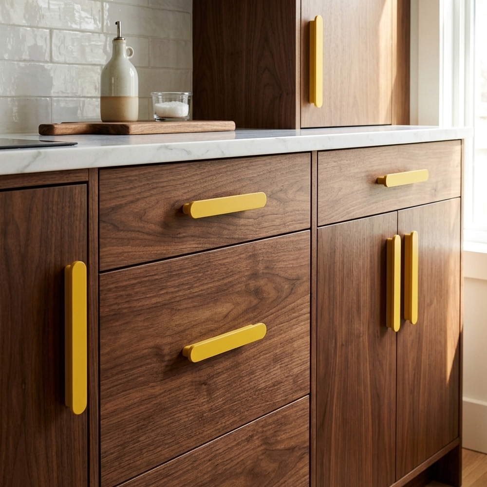 Modern Colorful T-Bar Wardrobe Cabinet Handle