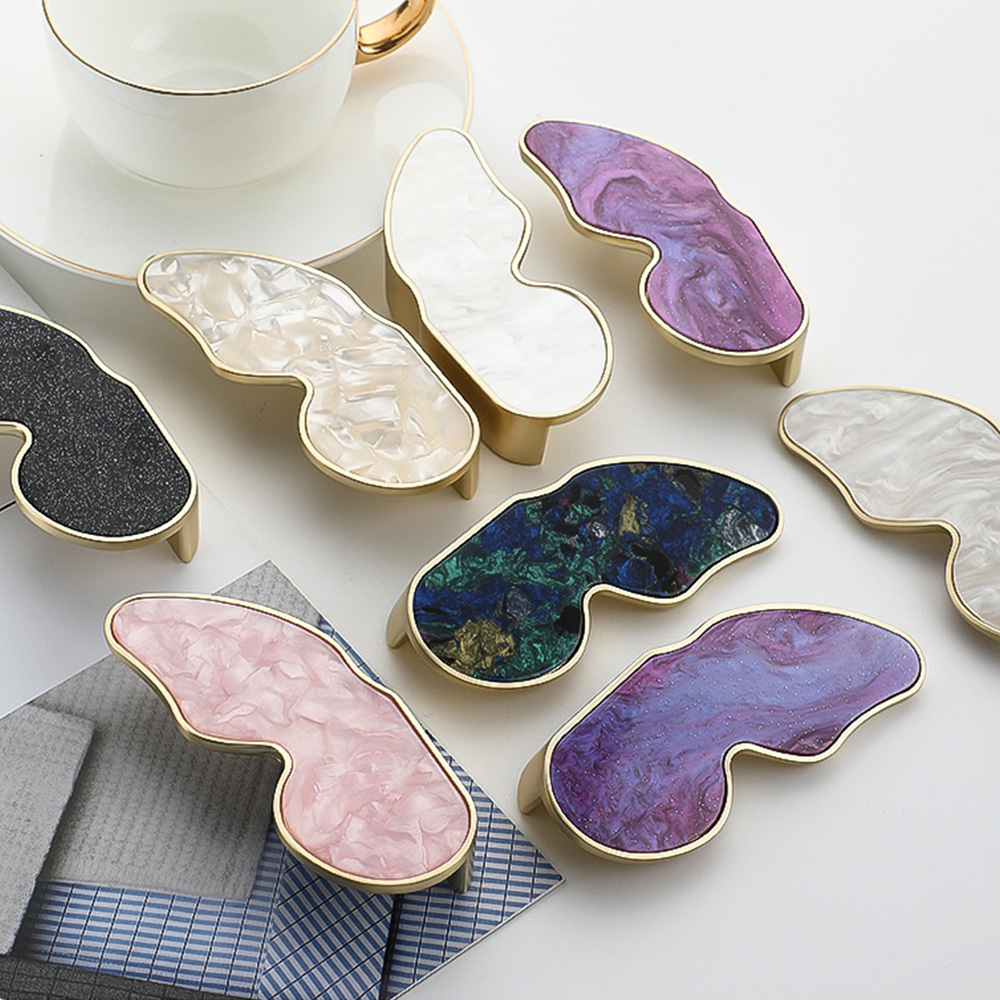 Nordic Shell Resin Butterfly Drawer Pull