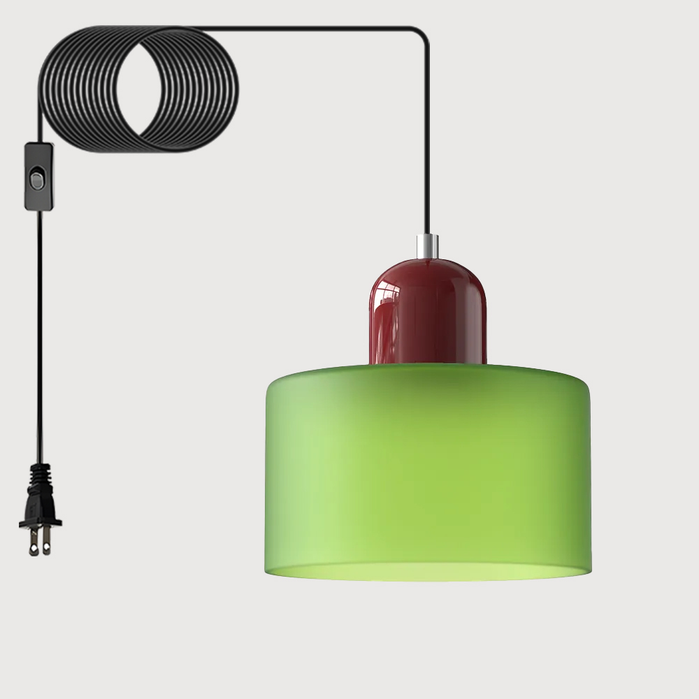 Bauhaus Plug-in Small Glass Pendant Light