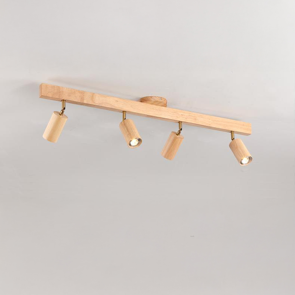 Japanese Minimalist Solid Wood Spotlight for TV Accent Wall