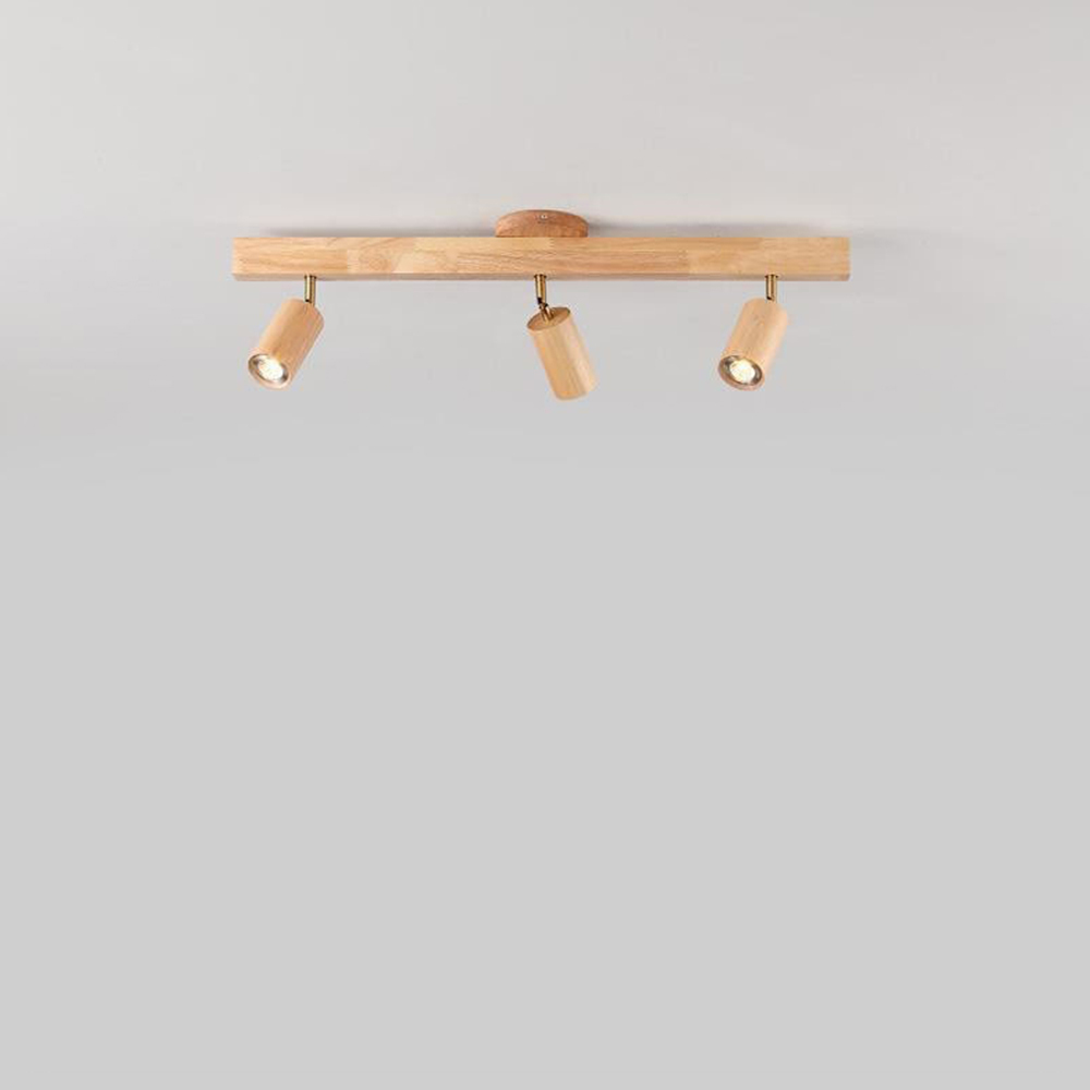 Japanese Minimalist Solid Wood Spotlight for TV Accent Wall