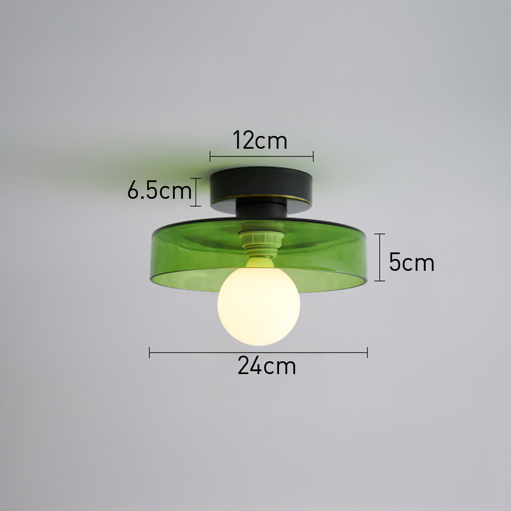 Modern Glass Flush Mount Ceiling Light for Kitchen