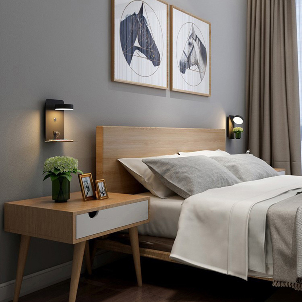 [Copy]Simple Semi Flush Mount Wood Bedroom Ceiling Lights