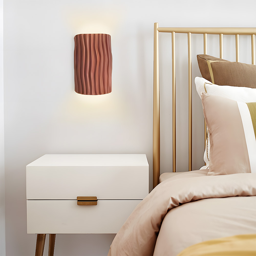 Modern Colorful Resin Bedroom Bedside Wall Lamp