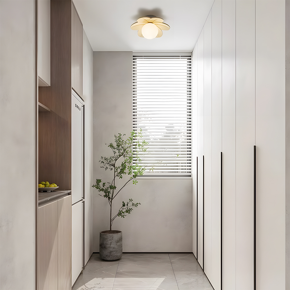 Decorative Colorful Resin Semi Flush Mount Ceiling Lamp 